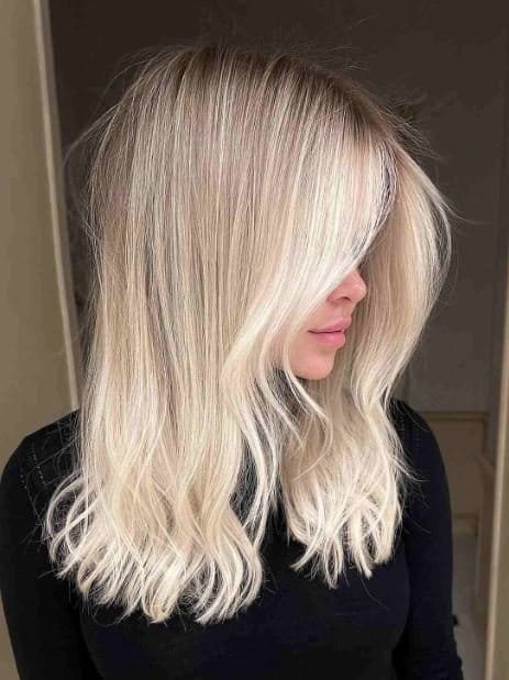 Balayage Ombre Hellblondes Haar