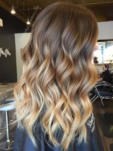 braune haare blond,