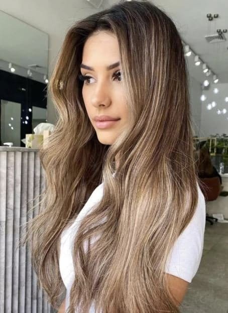 braune haare blond,