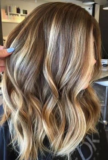 braune haare blond,