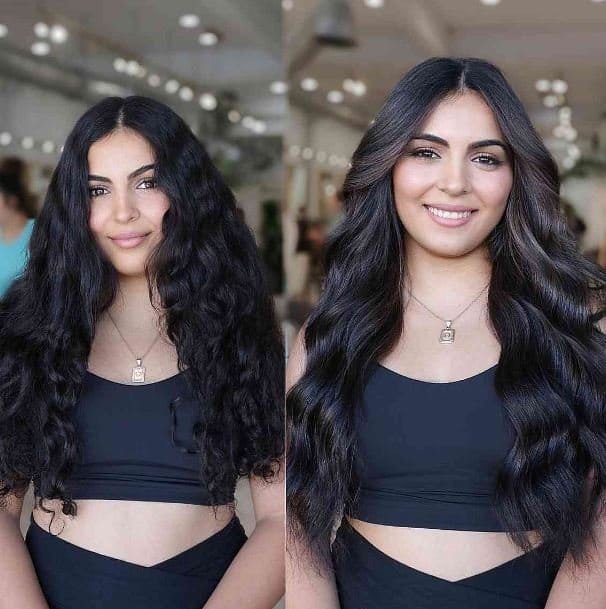 schwarze-haare-mit-blonden-strahnen-vorne-