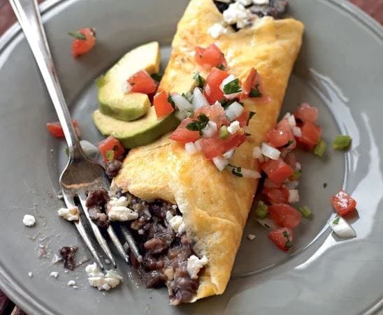 Die 10 Besten Gesunden Rezepte Zum Abnehmen 9 Omelett-mit-schwarzen-Bohnen